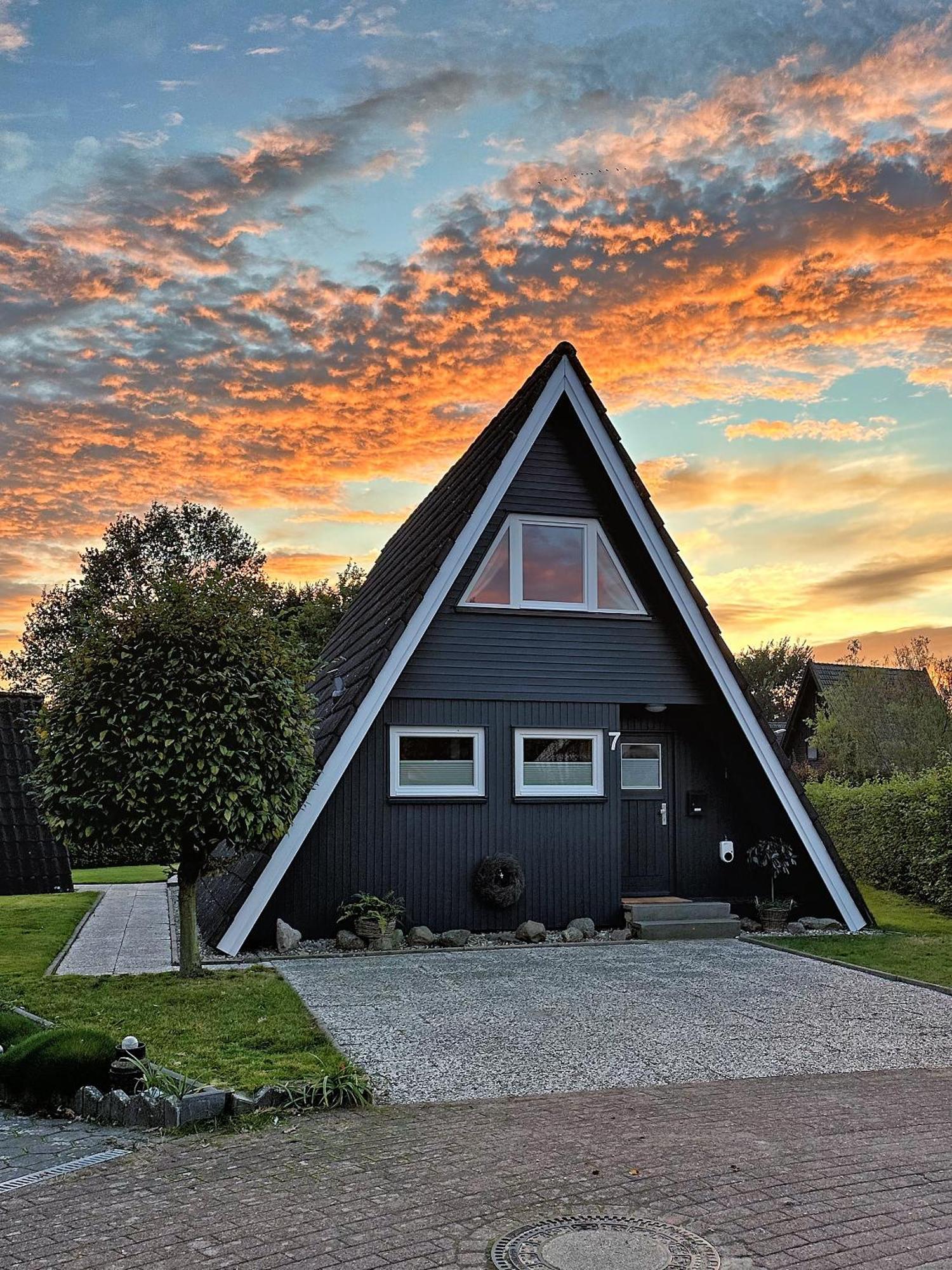 Nur-Dach-Haus Am Alfsee Rieste Exterior foto