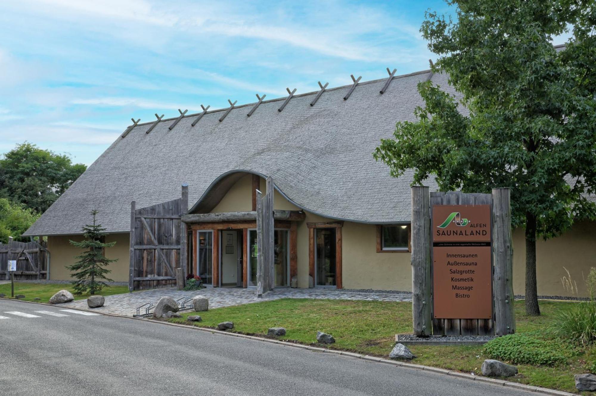 Nur-Dach-Haus Am Alfsee Rieste Exterior foto